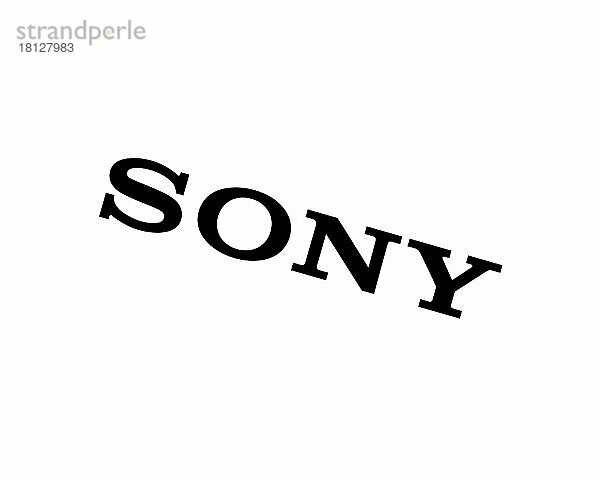 Sony Mobile  gedrehtes Logo  Weißer Hintergrund B