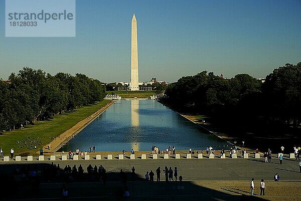 Washington-Denkmal  DC  Obelisk  Washington D.C.  USA  Nordamerika