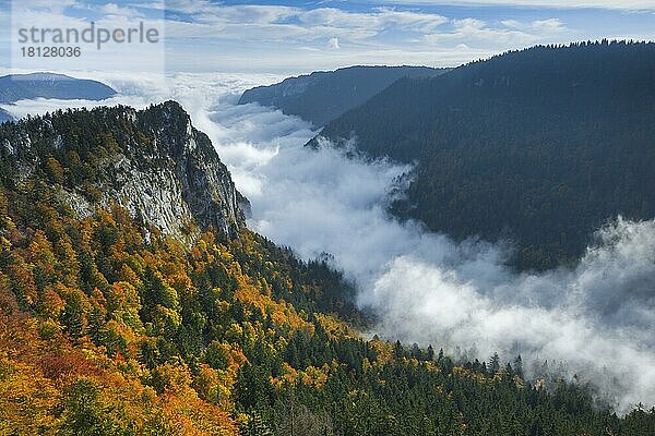 Creux du Van  Neuenburg  Schweiz  Europa