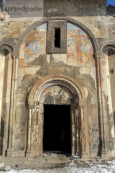 Fresken der Tigran Honents Kirche in Ani ist eine ruinierte mittelalterliche armenische Stadt  die heute in der türkischen Provinz Kars und neben der geschlossenen Grenze zu Armenien