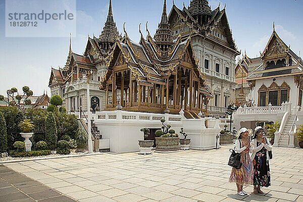 Königlicher Palast Wat Phra Kaew  Bangkok  Thailand  Asien