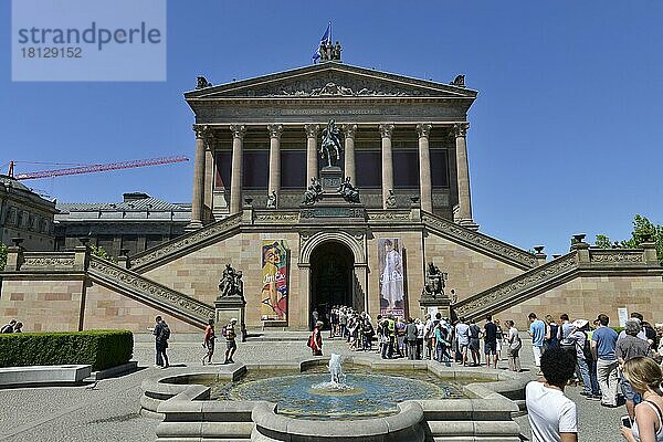 Alte Nationalgalerie  Museumsinsel  Mitte  Berlin  Deutschland  Europa