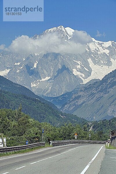 Mont Blanc  Hoch-Savoyen  Savoyen  Auvergne-Rhone-Alpes  Frankreich  Europas  Mont-Blanc-Massiv  Europa