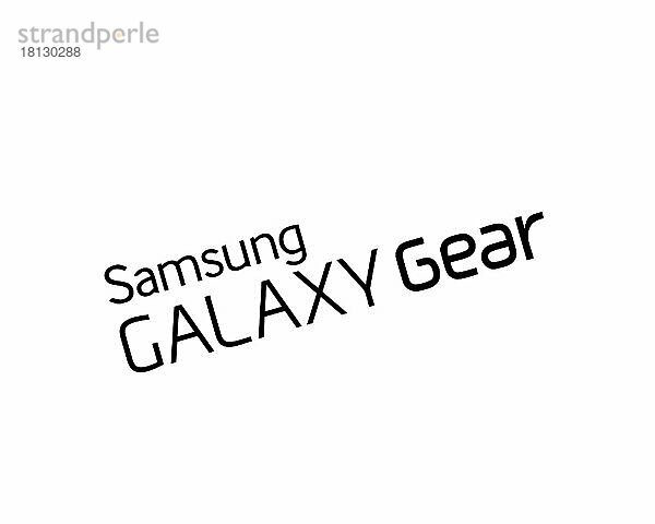 Samsung Galaxy Gear  gedrehtes Logo  Weißer Hintergrund