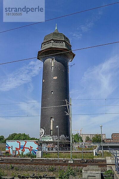 Wasserturm  Bahnhof Ostkreuz  Friedrichshain  Berlin Deutschland