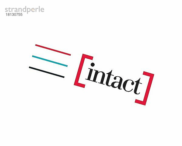Intact Financial  gedrehtes Logo  Weißer Hintergrund B