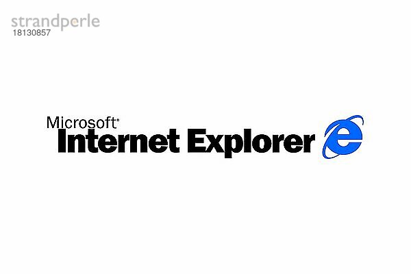 Internet Explorer 3  Logo  Weißer Hintergrund