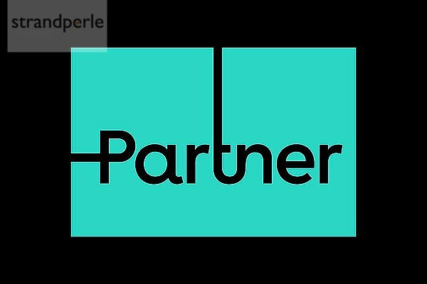 Partner Communications Company  Logo  Schwarzer Hintergrund