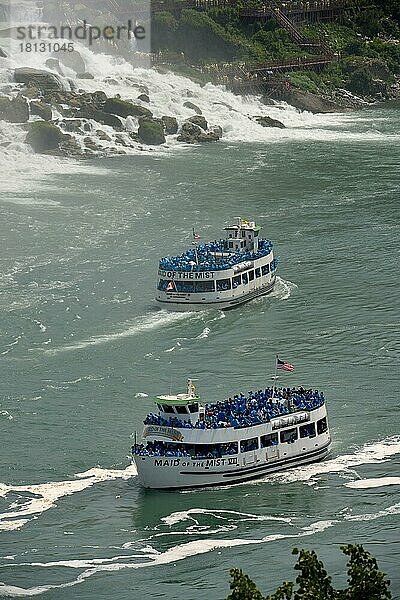 Ausflugsschiffe Maid of the Mist  Niagarafälle  Niagara Falls  Ontario  Kanada  Nordamerika