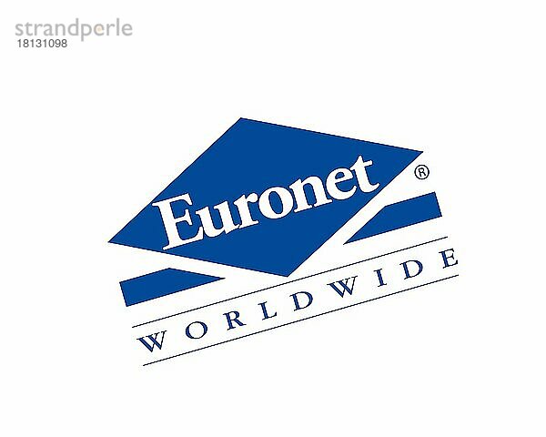Euronet Worldwide  gedrehtes Logo  Weißer Hintergrund