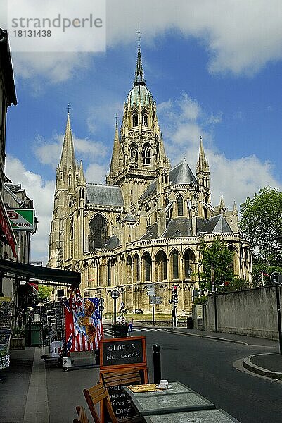 Kathedrale Notre-Dame  Bayeux  Calvados  Basse-Normandie  Frankreich  Europa