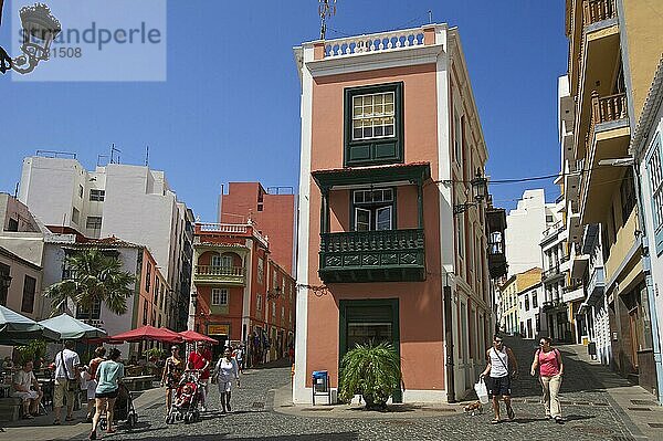 Altstadt in Santa Cruz de La Palma  La Palma  Kanarische Inseln  Spanien  Europa