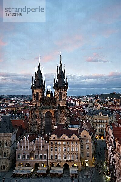 Teynkirche  Prag  Böhmen  Tschechische Republik  Europa