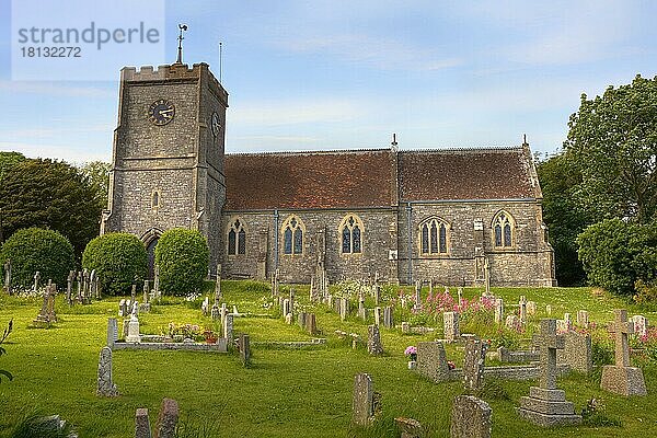 Pfarrkirche  Holy Trinity  West Lulworth  Dorset  Großbritannien  Europa