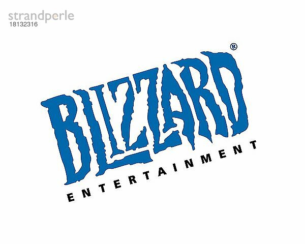 Blizzard Entertainment  gedrehtes Logo  Weißer Hintergrund