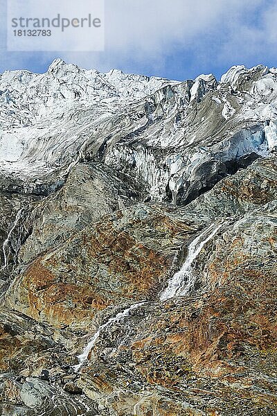 Feegletscher  Saas Fee  Wallis  Schweiz  Fee-Gletscher  Europa