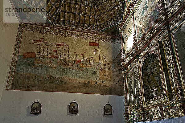 Gemälde  Iglesia nuestra Senora de la Ascuncion  San Sebastian  La Gomera  Kanarische Inseln  Spanien  Europa