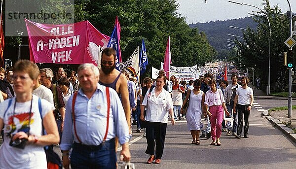 Heilbronn. Olaf-Palme-Friedensmarsch und Kundgebung am 19. 9. 1987