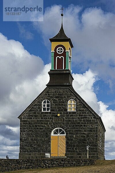 Kirche  Hvalnes  Sudurnes  Island  Europa
