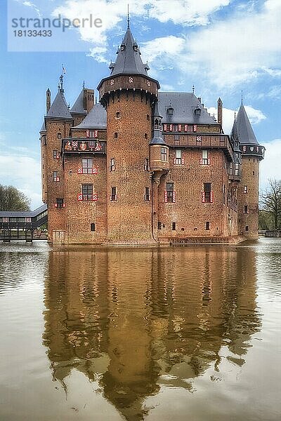 Schloss De Haar  Haarzuilens  Utrecht  Niederlande  Europa