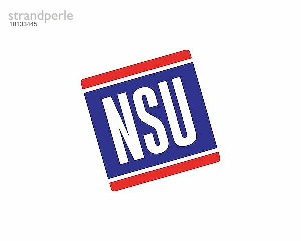 NSU Motorenwerke  gedrehtes Logo  Weißer Hintergrund