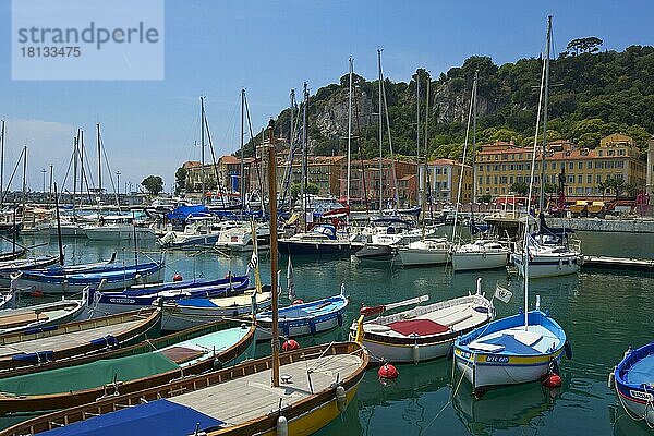 Port Lympia  Quartier du Port  Altstadt  Nizza  Cote d'Azur  Alpes-Maritimes  Provence-Alpes-Cote d'Azur  Frankreich  Europa