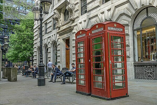 Telefonzelle  London  England  Großbritannien  Europa