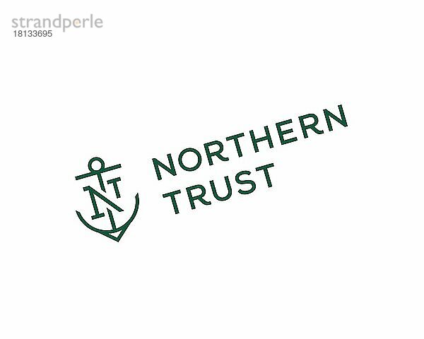 Northern Trust  gedrehtes Logo  Weißer Hintergrund