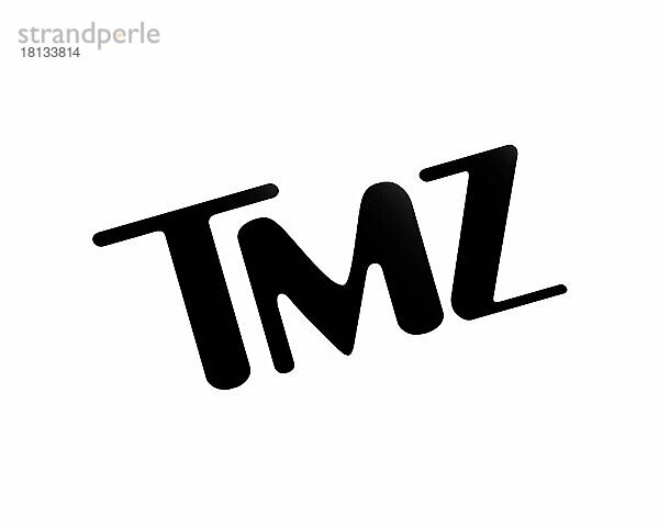 TMZ  gedrehtes Logo  Weißer Hintergrund