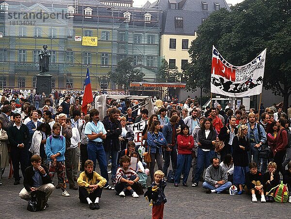Bonn. Studenten -Protest um Chile und Allende. am 10. 9. 1988