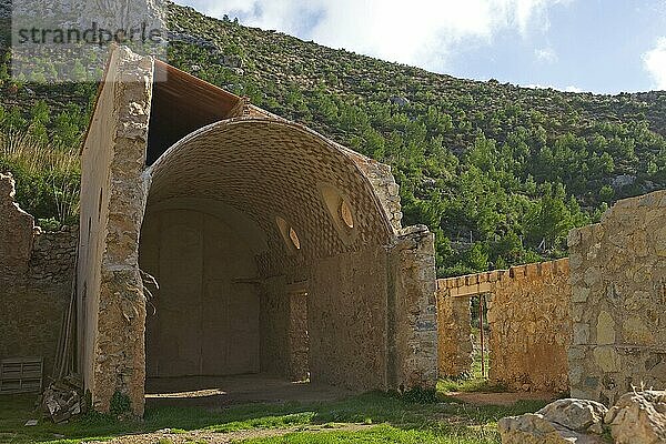 Klosterruine Sa Trapa  bei Sant Elm  Mallorca  Balearen  Spanien  Europa