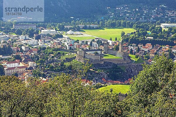 Castelgrande  Bellinzona  Tessin  Ticino  Schweiz  Europa