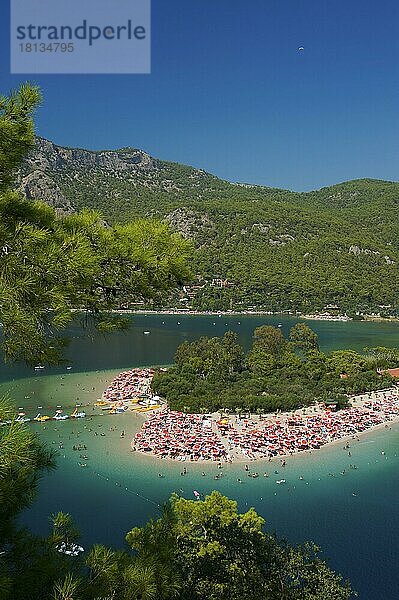 Lüdeniz bei Fethiye  küste  Ölüdeniz  türkische Ägäis  Ägäis küste  Türkei  Asien