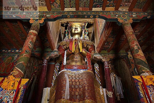 Buddha-Statue  Kloster Basgo  Ladakh  Jammu und Kaschmir  Indien  Asien