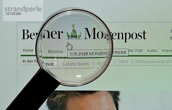 Bildschirm  Internet  Lupe  morgenpost.de  Berliner Morgenpost