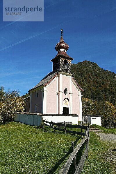 Antonikapelle in Au bei Lofer  Pinzgau im Salzburger Land  Österreich  Europa