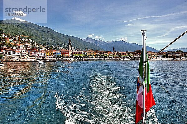 Seepromande  Lago Maggiore  Ascona  Locarno  Kanton Tessin  Langensee  Ticino  Schweiz  Europa