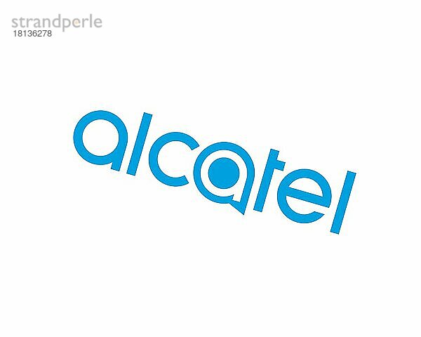Alcatel Mobile  gedrehtes Logo  Weißer Hintergrund B