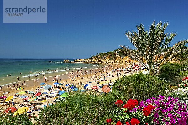 Strand von Santa Eulalia  Algarve  Portugal  Europa