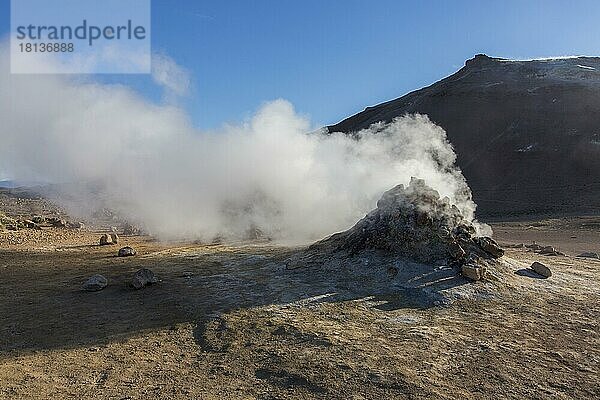 Namafjall Hverir  Themalgebiet mit Sulfataren  Island  Europa