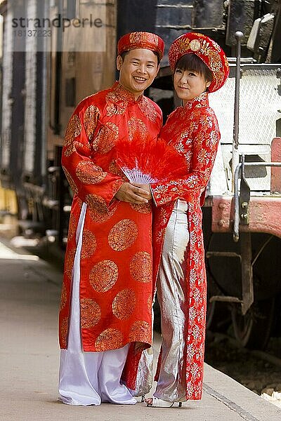 Vietnamesisches Brautpaar  Dalat  Vietnam  Asien
