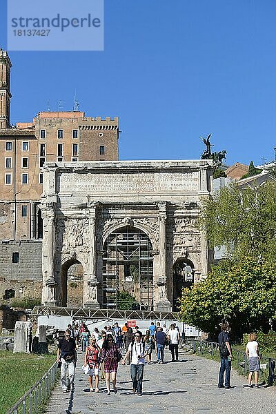 Septimius-Severus-Bogen  Forum Romanum  Rom  Italien  Europa