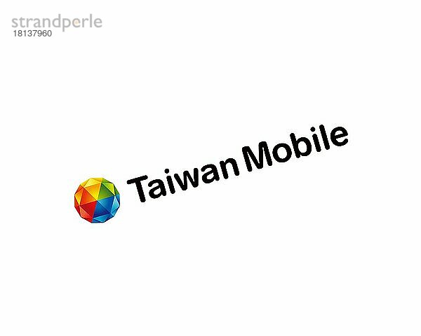 Taiwan Mobile  gedrehtes Logo  Weißer Hintergrund