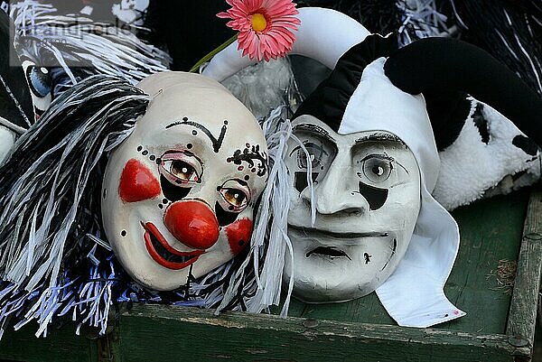 Fasna (Basler Fasnacht)chts-Masken  Basel  Schweiz  Europa