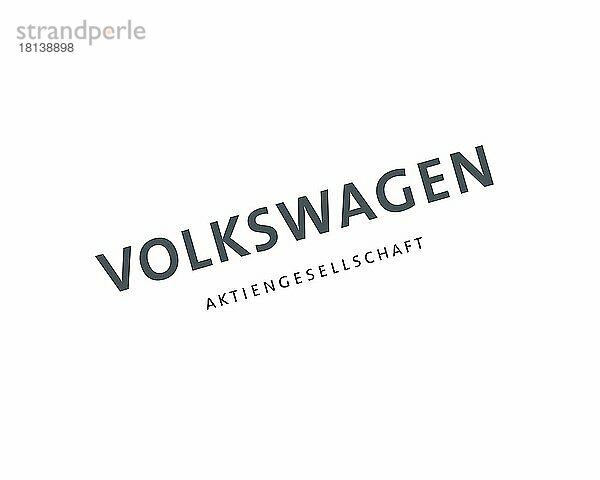 Volkswagen Group  gedrehtes Logo  Weißer Hintergrund