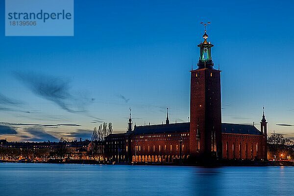 Stadshuset  Rathaus  Stockholm  Schweden  Europa