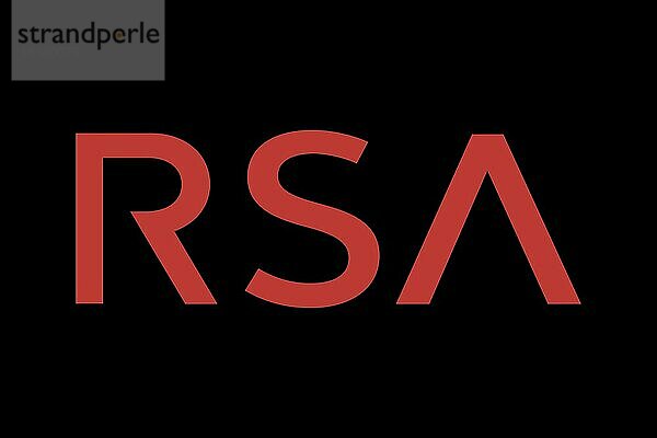 RSA Security  Logo  Schwarzer Hintergrund