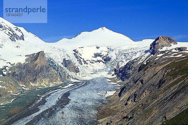 Gletscher Pasterze  Großglockner  Nationalpark Hohe Tauern  Salzburg  Österreich  Europa