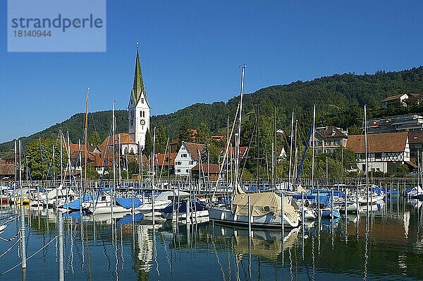 Yachthafen von Sipplingen  Bodensee  Baden-Württemberg  Deutschland  Europa