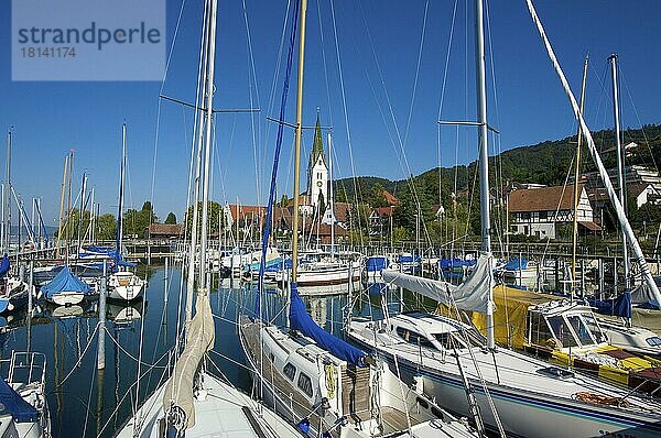 Yachthafen von Sipplingen  Bodensee  Baden-Württemberg  Deutschland  Europa